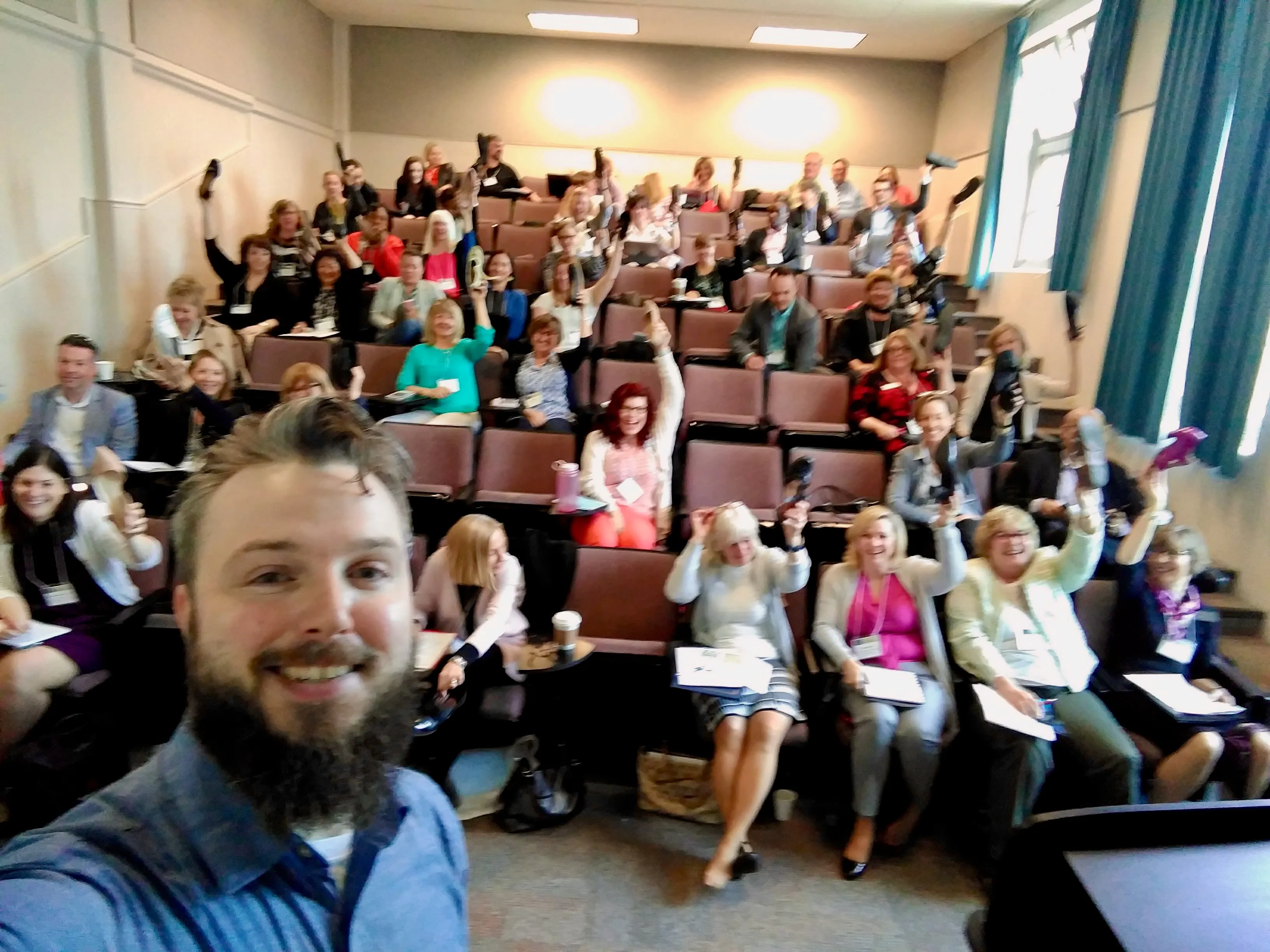 An audience at an Authentik keynote session