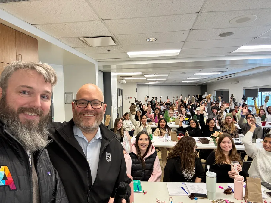 Craig Whitton and Chris Fukushima with a full room of attendees